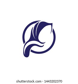 Hijab logo and symbol vector 