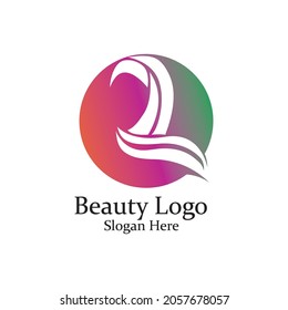 hijab logo and symbol vector