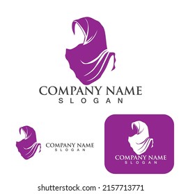 Hijab  logo and symbol woman