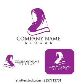 Hijab  logo and symbol woman