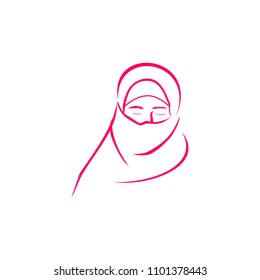 hijab logo template