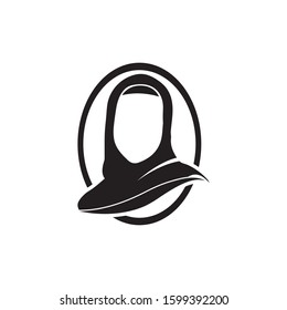 hijab Logo template vector illustration design
