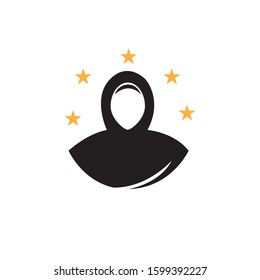 hijab Logo template vector illustration design