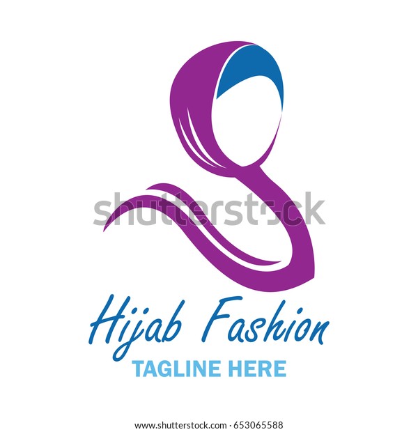 Hijab Logo Text Space Your Slogan Stock Vector (Royalty Free) 653065588