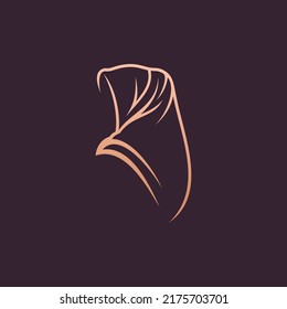Hijab logo vector hijab vector graphic design