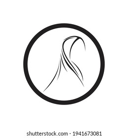 Hijab-Logo-Vektorgrafik-Design 