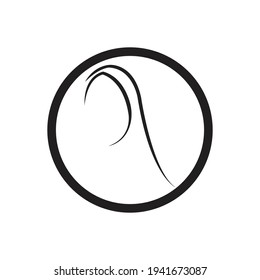 hijab logo vector illustration design template 