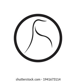 plantilla de diseño de ilustración de vector con logotipo hijab 