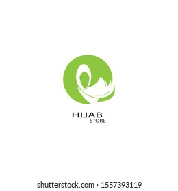 Hijab logo vector illutration template