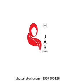 Hijab logo vector illutration template