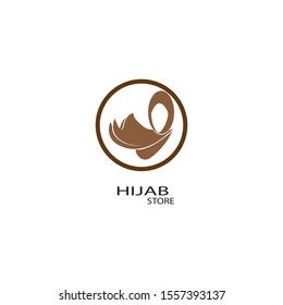 Hijab logo vector illutration template
