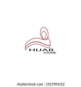 Hijab logo vector illutration template