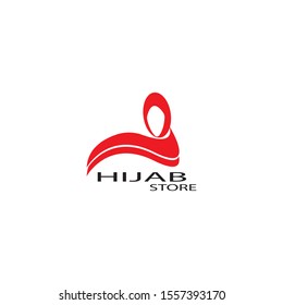 Hijab logo vector illutration template