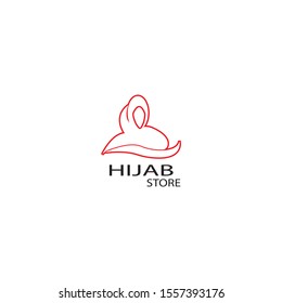 Hijab logo vector illutration template