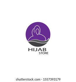 Hijab logo vector illutration template