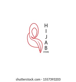 Hijab logo vector illutration template