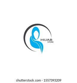 Hijab logo vector illutration template