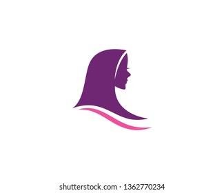 Hijab logo vector template