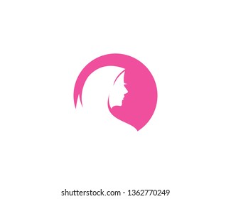 Hijab logo vector template