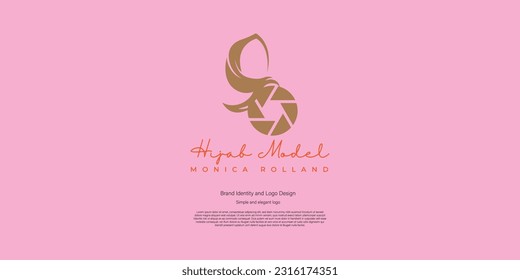 diseño de logotipo de modelo hijab para tienda o marca hijab