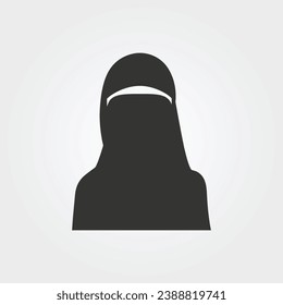 Hijab and Modesty icon - Simple Vector Illustration