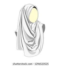 Hijab muslimah vector
