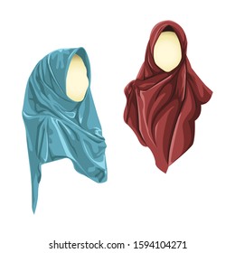 Hijab must cover the entire body, except the face and two palms, not thin, not transparent, not tight so that it shows the shape of the body.