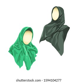 Hijab must cover the entire body, except the face and two palms, not thin, not transparent, not tight so that it shows the shape of the body.