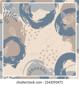 hijab pattern abstract design. and scarf patterns with frames, borders. Bandanas, shawls, shawls, tablecloth designs and for printed textile fabrics.
