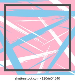 Hijab pattern with abstract trendy modern art design. Vector decorative elegant square background good for fashion textile print and pillow or blanket wrapping.