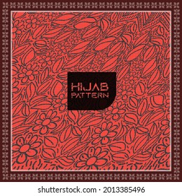 Hijab pattern, mandala, geometric, leaf, shapes seamless pattern set. Modern exotic design for paper, cover, fabric, interior decor and other users.