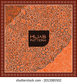 Hijab pattern, mandala, geometric, leaf, shapes seamless pattern set. Modern exotic design for paper, cover, fabric, interior decor and other users.