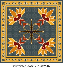 Hijab Pattern,Scarf.Vector Illustration Design.For Print Fabric,Textile ,Wallpaper,Background,Mosaic,Ceramic.