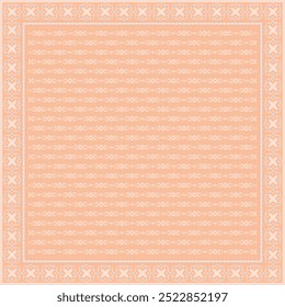 Padrão abstrato flor do lenço do hijab.Ornamento geométrico étnico com borda do motivo do quadro hijab pattern.Design para tecido,print,scarves,shawl,kerchief,bandana,wear,pareo,travesseiros,toalha de mesa,decoração.