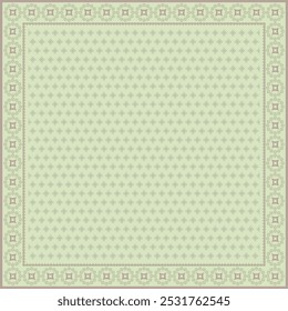 Hijab Schal Blume abstraktes Muster.Ethnische geometrische Ornament mit Rahmen Motiv Rand Hijab Muster.Design für Stoff, Druck, Schals, Tuch, Kerchuch, Bandana, Kleidung, Pareo, Kissen, Tischdecke, Dekoration.