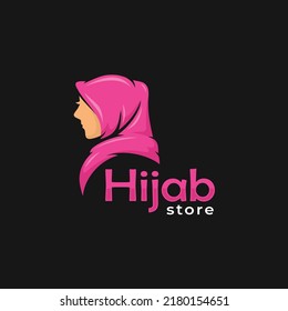 Hijab Store Logo Design Vector Stock Vector (Royalty Free) 2180154651 ...