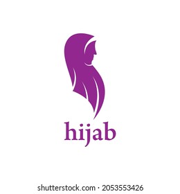 Hijab store logo vector templat