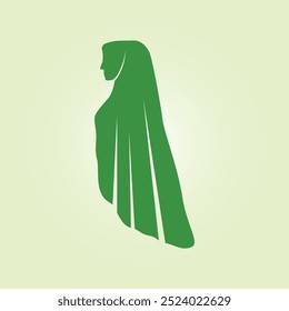 Hijab trendy artwork sublime abstract vector illustration colorful useful design.eps