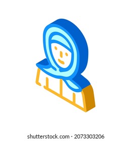 hijab woman clothing isometric icon vector. hijab woman clothing sign. isolated symbol illustration