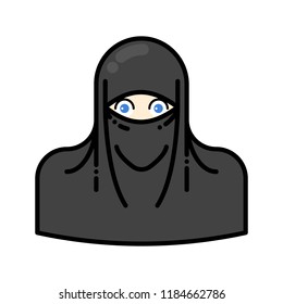 Hijab woman icon