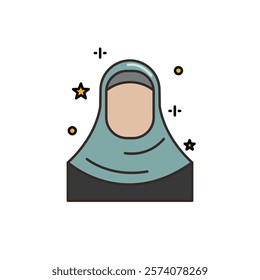 hijab woman icon in islam