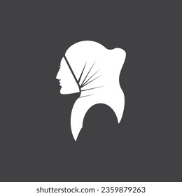 Hijab Woman Silhouette Icon And Symbol