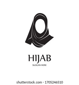 hijab women black silhouette vector icons app-vector