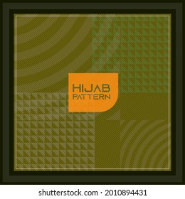 hijab,scaf template Design for printing on fabric, textile, paper, wrapper, scrapbooking. Traditional tile ornament in ethnic style. Seamless pattern. Authentic geometric background  in repeat.