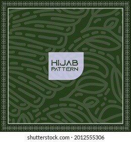 hijab,scaf template Design for printing on fabric, textile, paper, wrapper, scrapbooking. Traditional tile ornament in ethnic style. Seamless pattern. Authentic geometric background  in repeat.