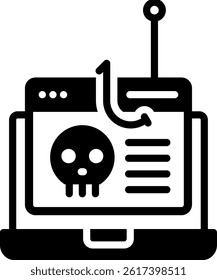 Hijacking Icon Glyph Vector Illustration