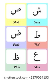 HIJAIYAH LETTERS FOR LEARNING ARABIC