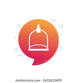 Hijama cupping therapy vector icon