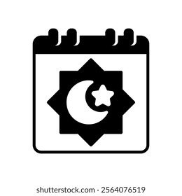 Hijri calendar icon for determining Ramadan
