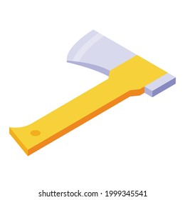 Hike axe icon. Isometric of Hike axe vector icon for web design isolated on white background